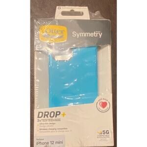 OtterBox Symmetry Case iPhone 12 Mini Blue Drop+ Military Tested NIB